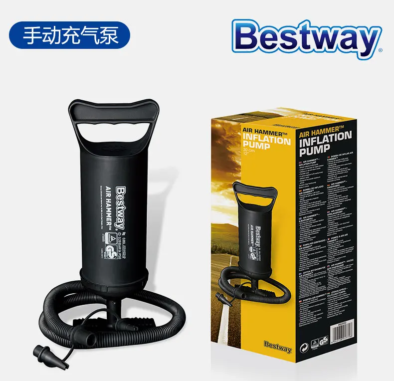 62002 FUNTASTIC Bestway 30 см наружный ручной воздушный насос 12 дюймов 2 * 850CC насос|bestway air bed|bed