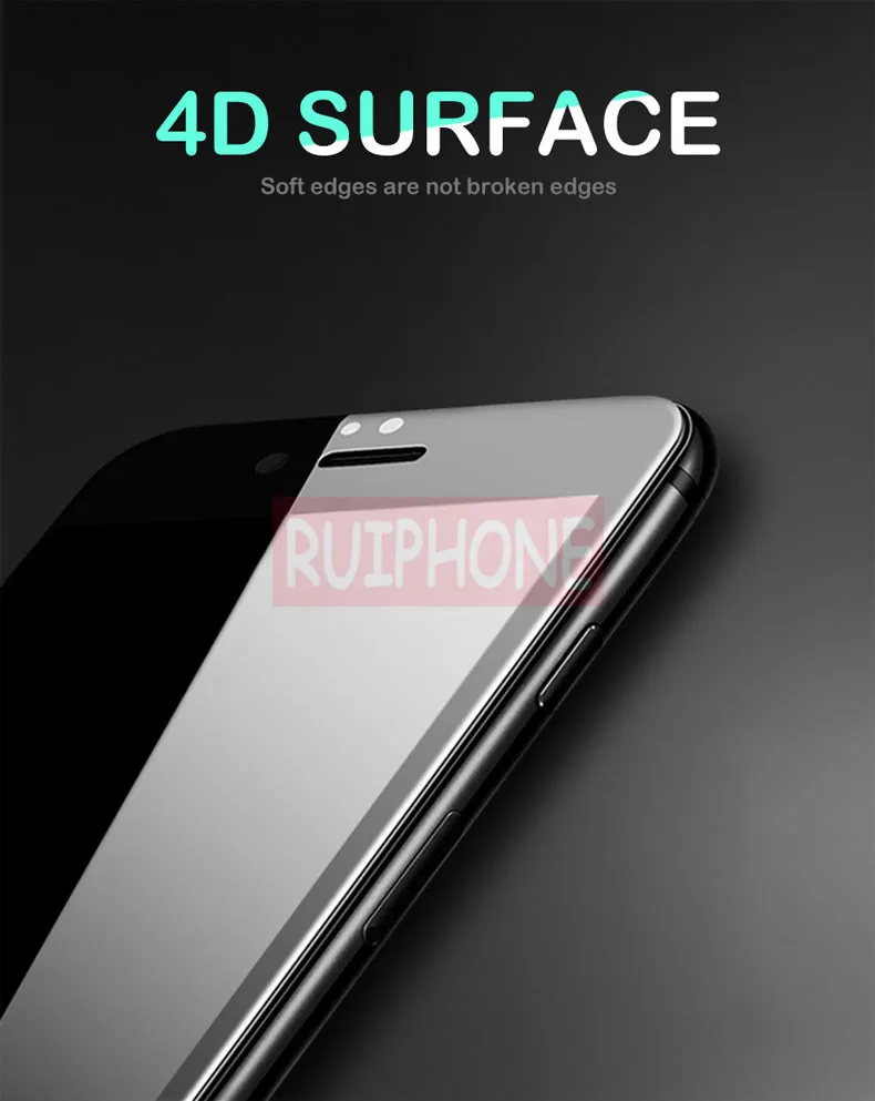 4D закругленные края полное покрытие экрана протектор для iPhone 7 6s 8 6 закаленное стекло на Apple iPhone 6 S 6s 7 8 Plus стеклянная пленка