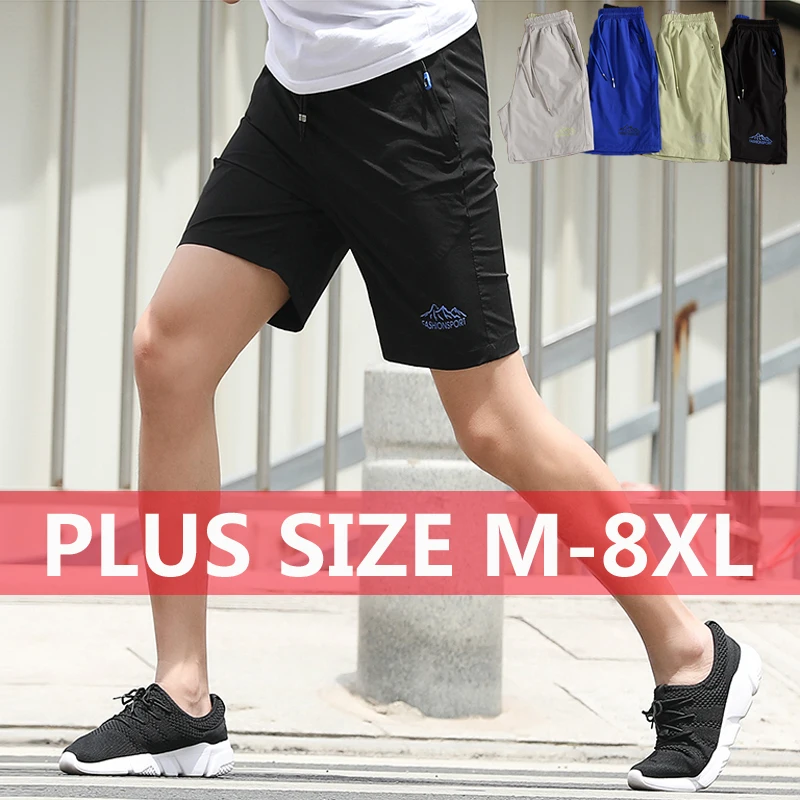 

Plus Size 5XL,6XL,7XL 8XL Summer Running Shorts Men Sports Jogging Fitness Shorts Quick Dry Mens Gym Short men Beachshorts