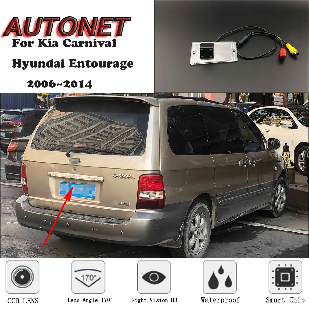 AUTONET HD камера заднего вида ночного видения для Kia Carnival Kia Grand Carnival(LWB) Kia Sedona Kia VQ hyundai Entourage