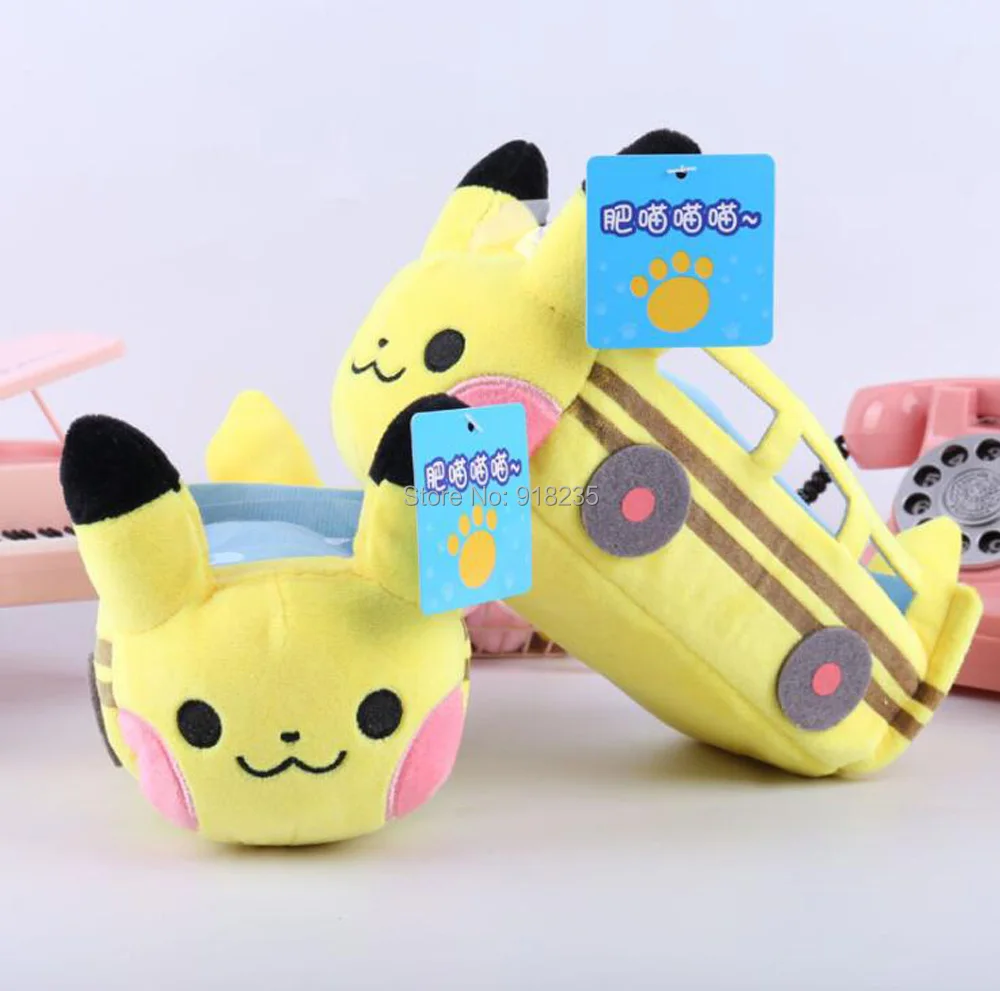 

12/Lot Pikachu Bus 23CM Plush Doll Stuffed Toys