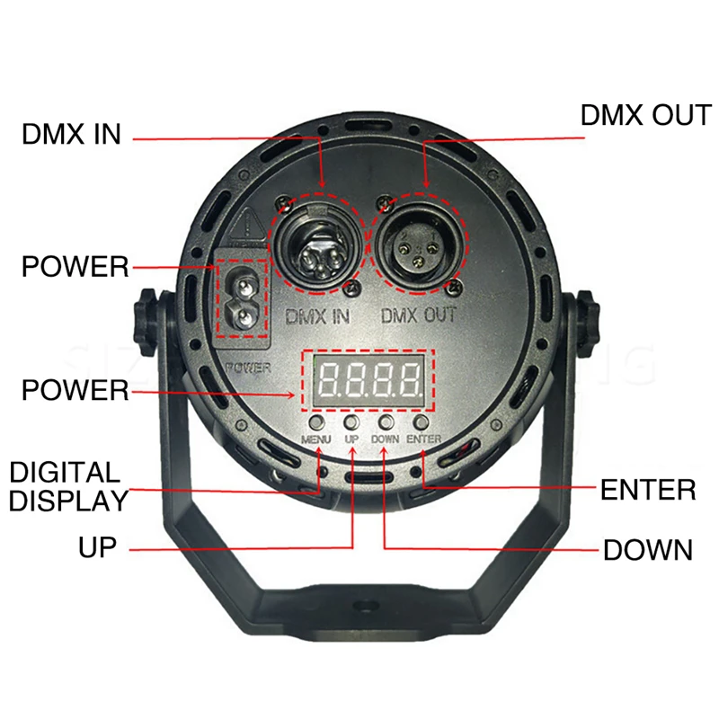 УФ 18 светодиодный сценический светильник s Авто звуковой активный DMX512 Master-slave фиолетовый светодиодный лазерный проекционный светильник ing вечерние Клубные диско par Светильник