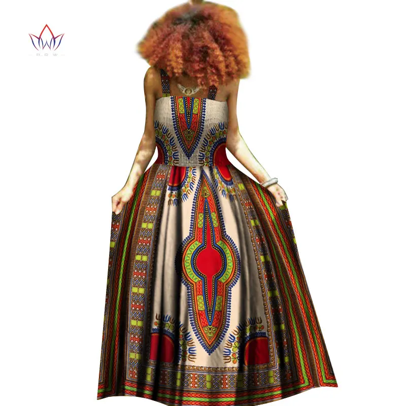 Африканский dashiki женские платья с открытыми плечами модный дизайн Дашики Базен riche длинное платье традиционные Большие размеры