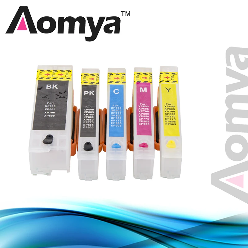 5PCS T2621 T2631 T26 Refillable Ink Cartridge suit for epson xp 820 XP