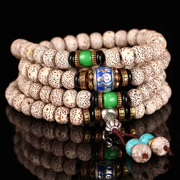 

Hainan Bodhi Bracelet 108 month dry grinding Five blessings descend upon the house a dense Bodhi bead son on hand