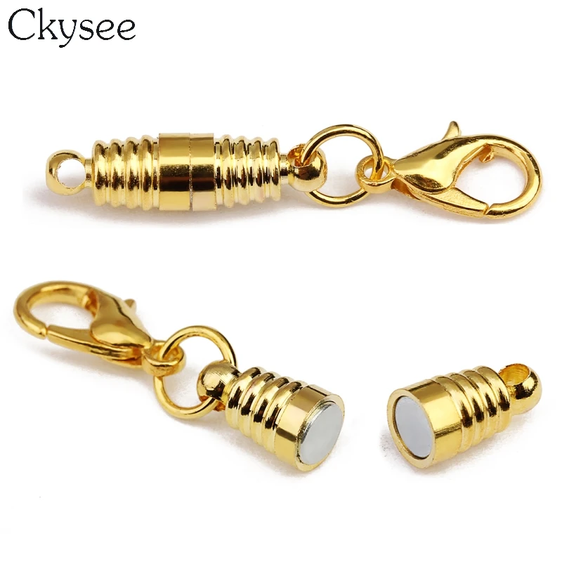Ckysee 5pcs/lot DIY Jewelry Making Gold Plated Clever Clasp