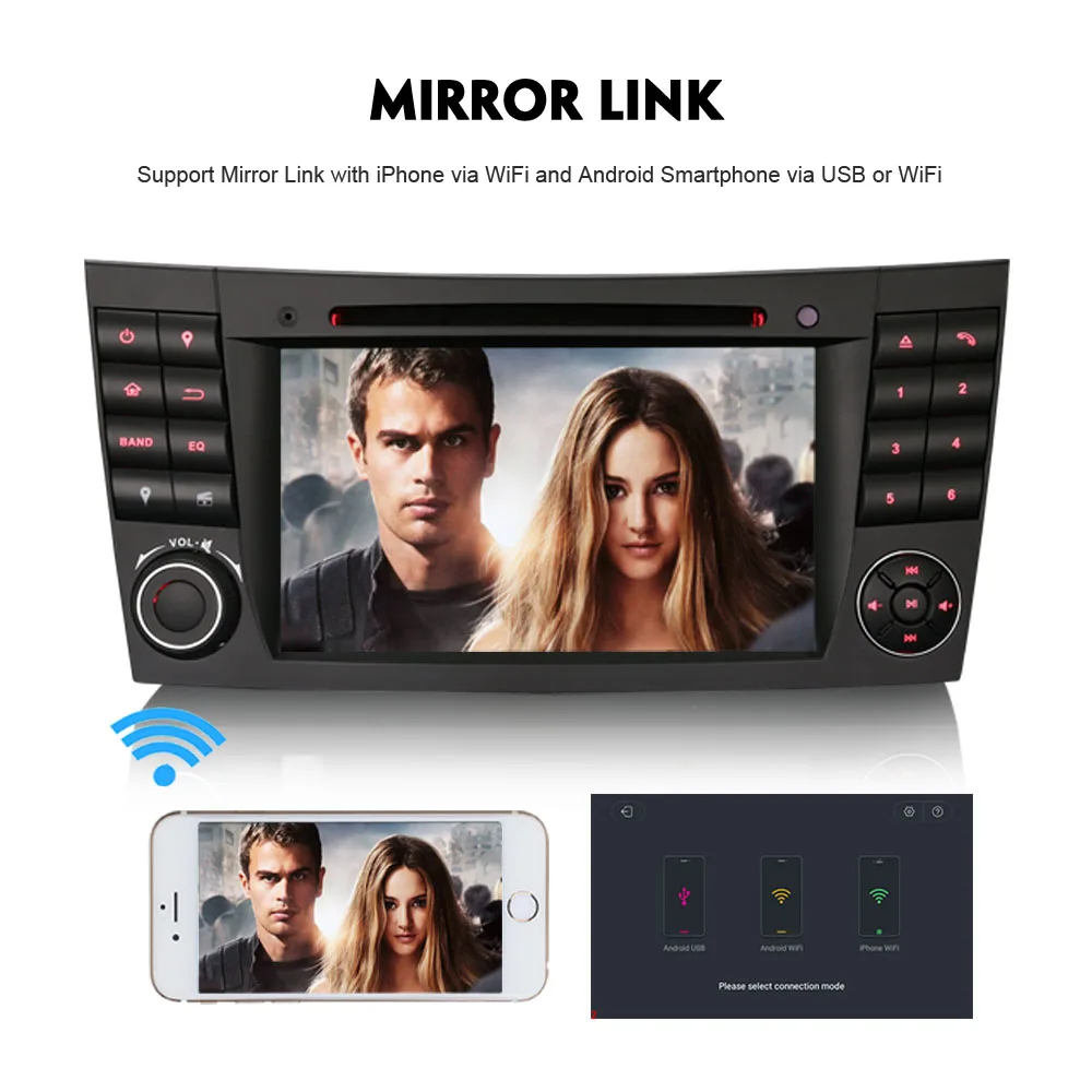  Android 8.0 Autoradio Octa Core Sat Navi DAB+ WiFi 4G DVD SD BT Car GPS Navigation for Mercedes Ben