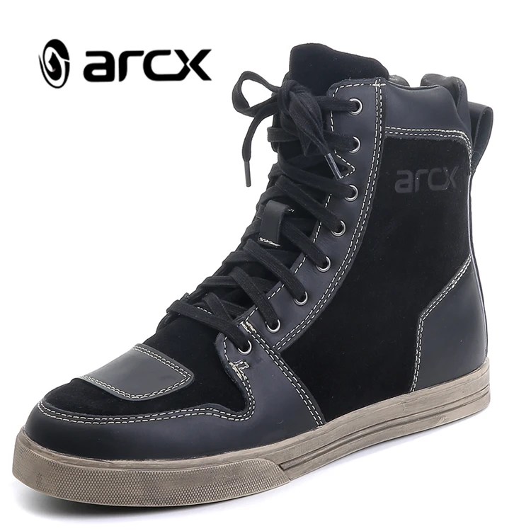 US $206.00 ARCX Motorcycle Boots Waterproof Cow Leather Moto Riding Boots Men Road Street Casual Shoes Motocross Breathable Boots L60628