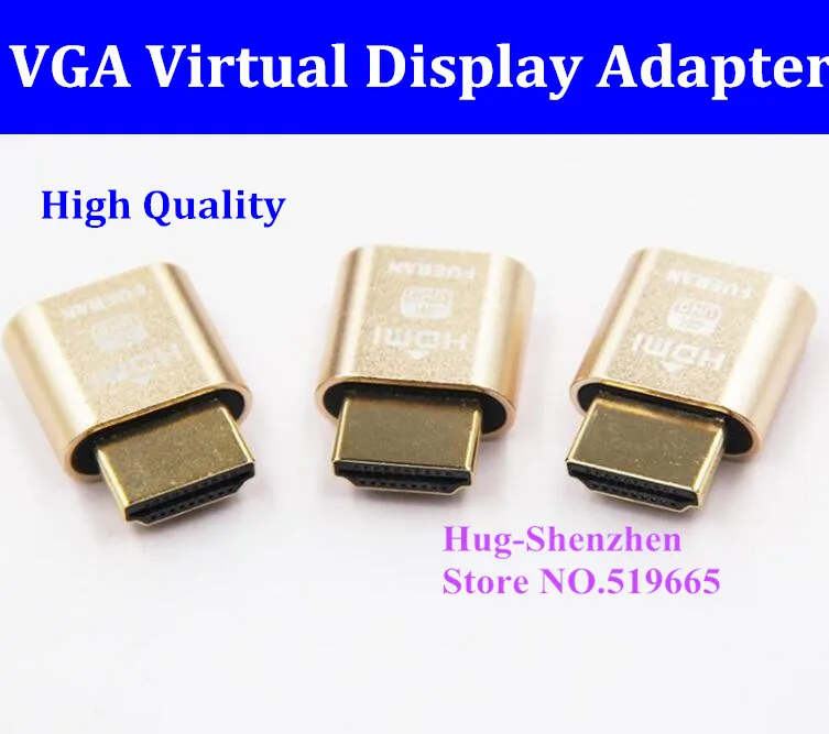 VGA адаптер виртуального дисплея HDMI DDC EDID пустышка без головы призрак эмулятор