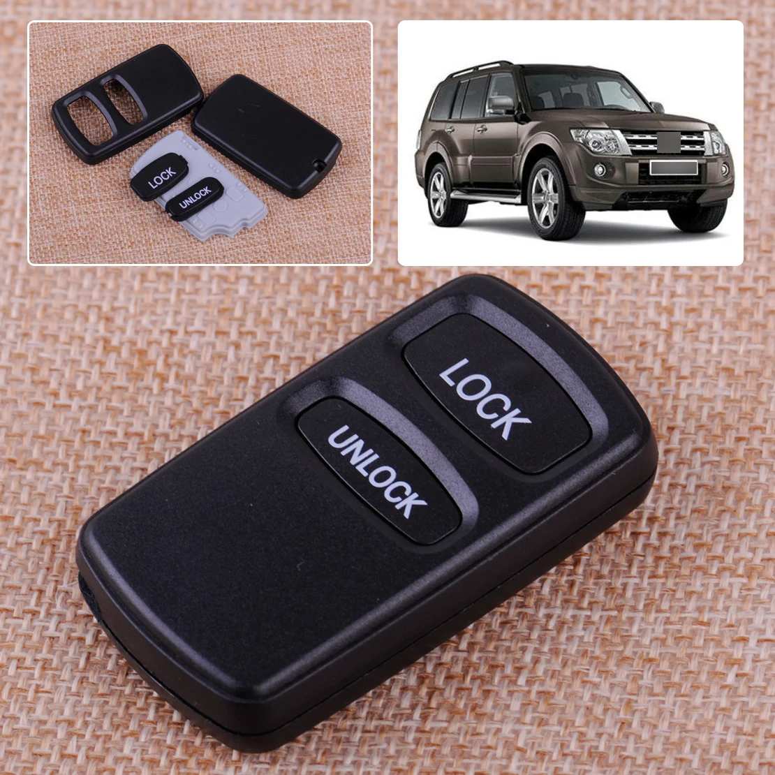 Силиконовый чехол CITALL с 2 кнопками брелок подходит для MITSUBISHI Eclipse Lancer Montero Outlander