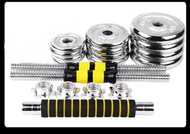 20kgs Electroplated Dumbbell with plastic Rack, fitness Exercise Equipment, fitness dumbbell
