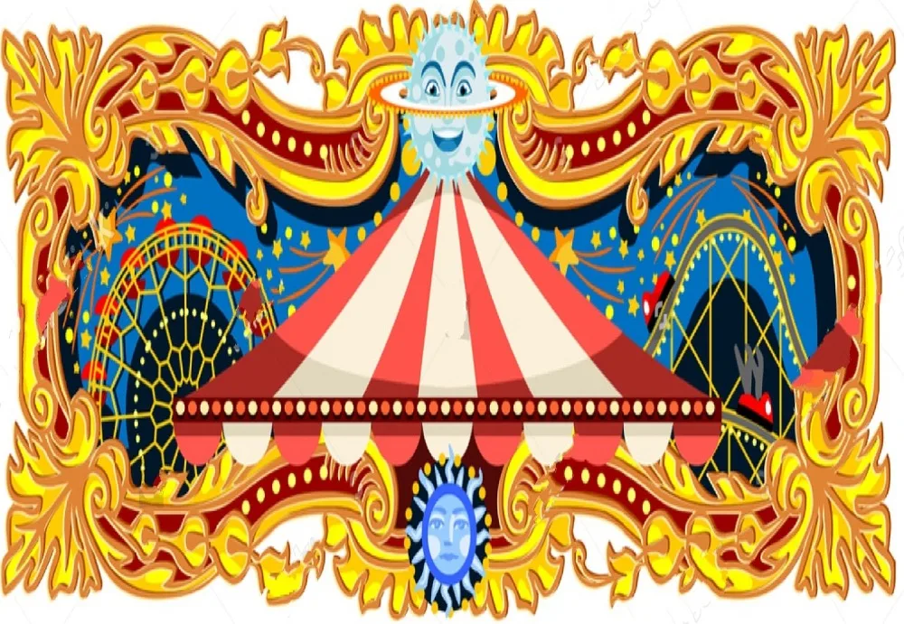 carnival banner circus template