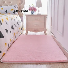 LOUTASI Мягкие плюшевые мохнатые Alfombras ковер из искусственного меха волосатые коврик нескользящей коврики для Гостиная Спальня дома украшения