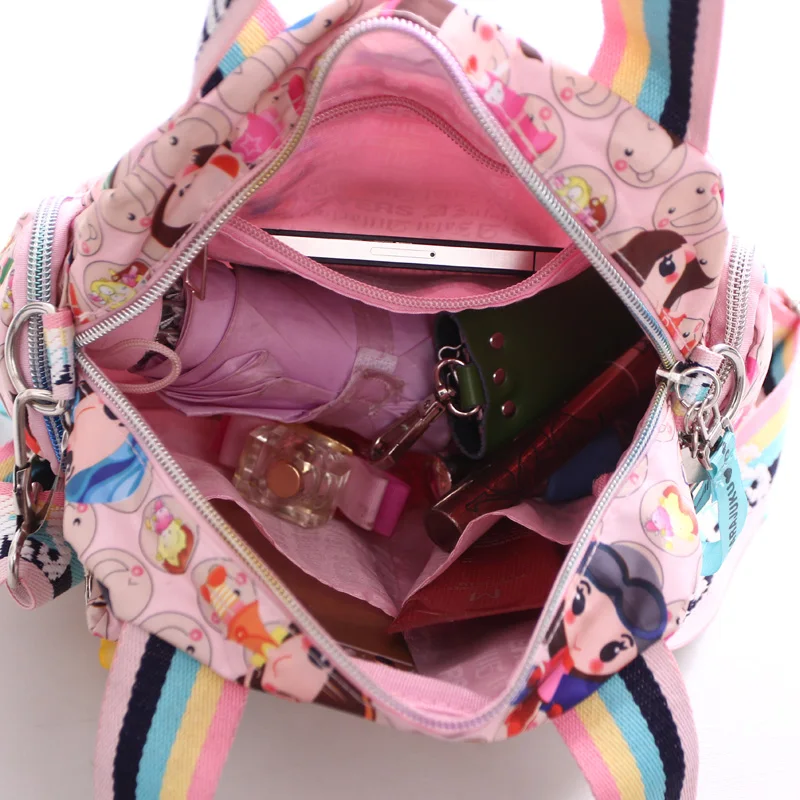 Новинка+ кукла Харадзюку брелок для ключей Водонепроницаемая нейлоновая сумка дамская сумка на одно плечо Мультяшные сумки через плечо сумки для мам