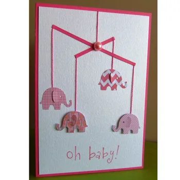 

cute Elephants Animal Cutting Dies Scrapbooking Dies Metal Embossing Stamps for diy handmade cards