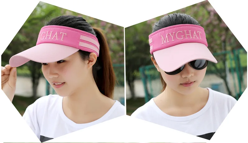 sun visor caps men women sun visor hat outdoor summer black white visors for women  (13)