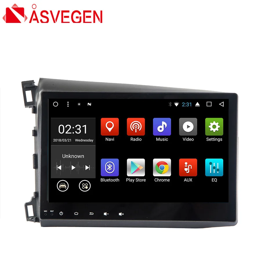 Asvegen 10 2 &quotAndroid 7 1 RAM2G + 32 четырехъядерный Автомобильный видео плеер WIFI радио
