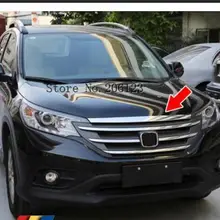 Для Honda CRV 2012 2013 ABS хромированные передние грили декоративное покрытие рамка Отделка Декоративные решетки полосы молдинги