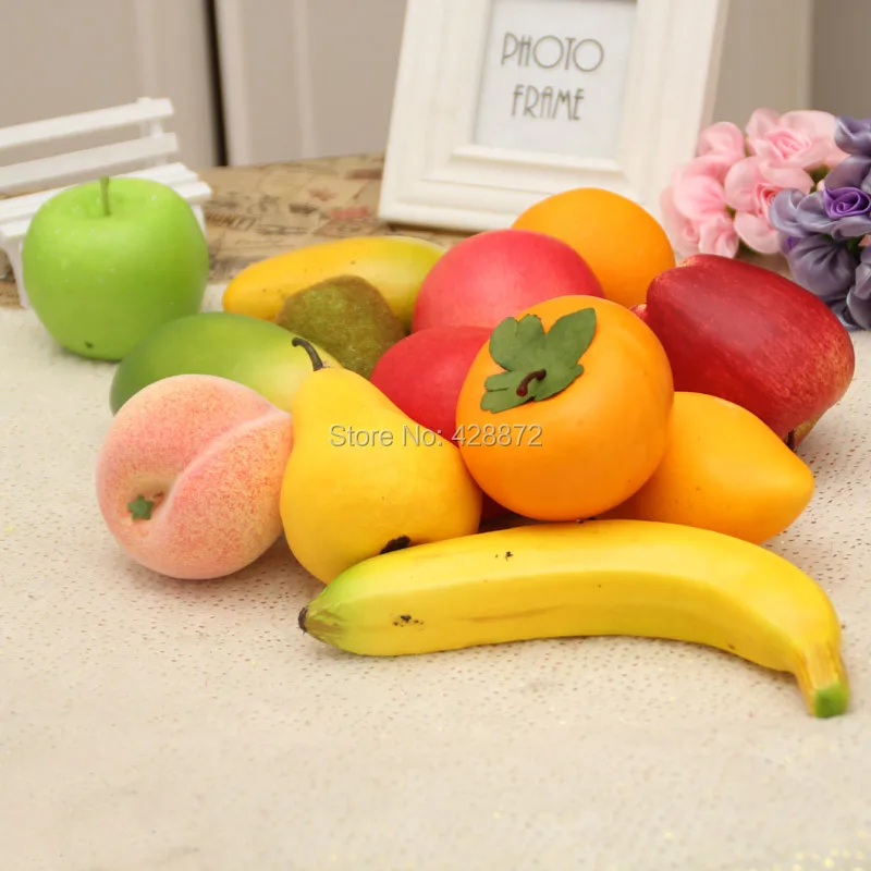 Buy 10pcs/lot Artificial fruit and vegetablesfake fruit foam home decoration