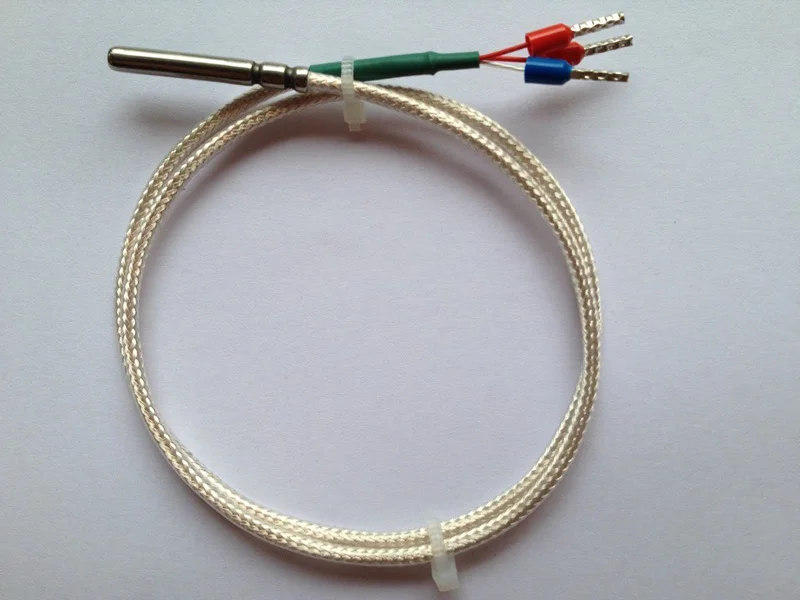 

Free shipping on sale 2pc Teflon temperature sensor pt1000 2B heraeus rtd pt1000 4*30 water proof temperature sensor PTFE 1M