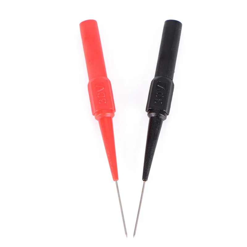 

2pcs Multimeter Test Lead Probe Wire Pen Universal Digital Voltmeter Insulation Piercing Needle Non-destructive Test Probes