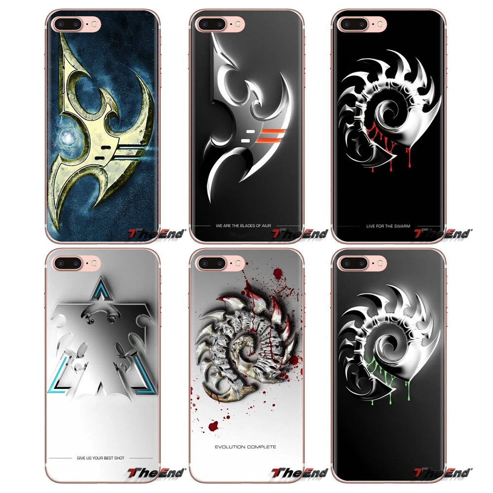 For Xiaomi Redmi 4A S2 Note 3 3S 4 4X 5 Plus 6 7 6A Pro Pocophone F1 TPU Transparent Skin Case StarCraft Logo Games Blizzard Art |