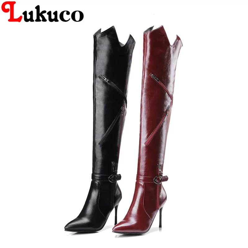 

2018 SEXY STYLE over-the-knee thin high heel boots large size 36 37 38 39 40 41 42 43 high quality real pictures free shipping