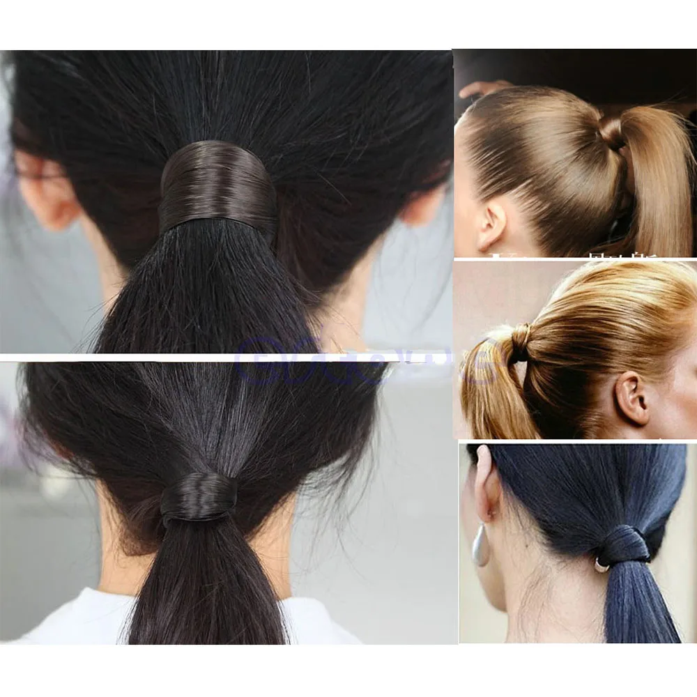 

1pcs Fashion Women Girls Synthetic Hair Ponytail Holders Plaits Stretch Rubber Band Braid Hair Ring Rope Hair Styling tools
