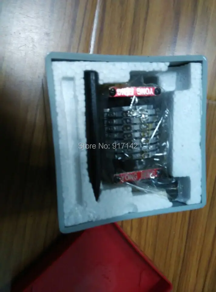 

4 piece GTO 7 digits numbering machine backward, convex ,arm with spring ,sinkable ,4MM