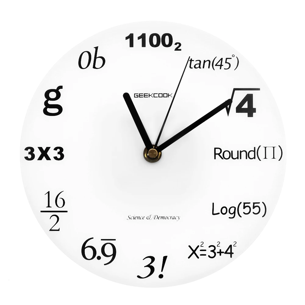 equation geek clock equation geek clock