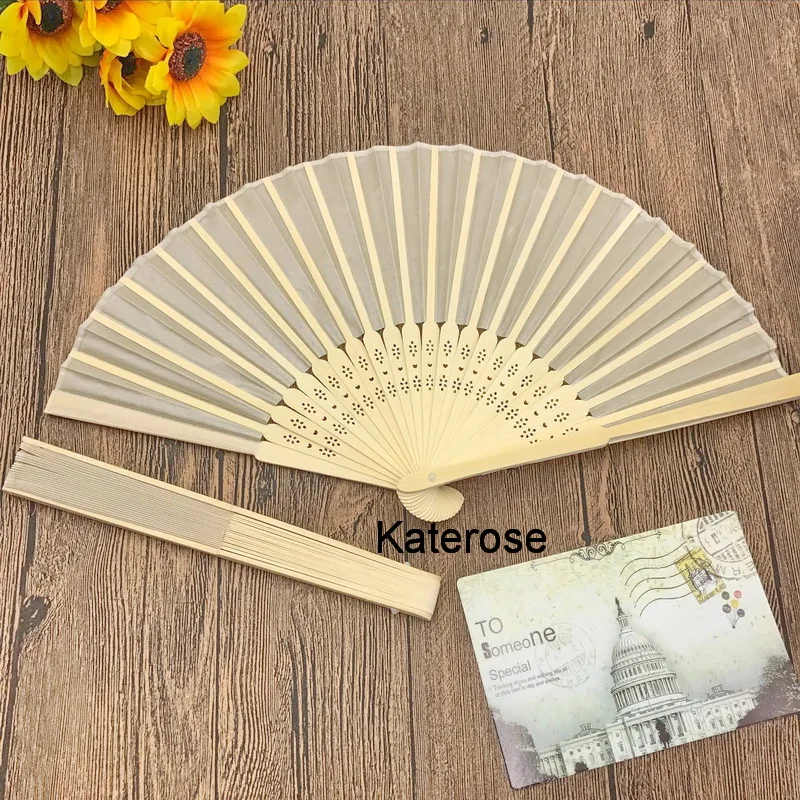 (80pcs/lot)FREE SHIPPING+Elegant Folding Hand made Bamboo Fan With
