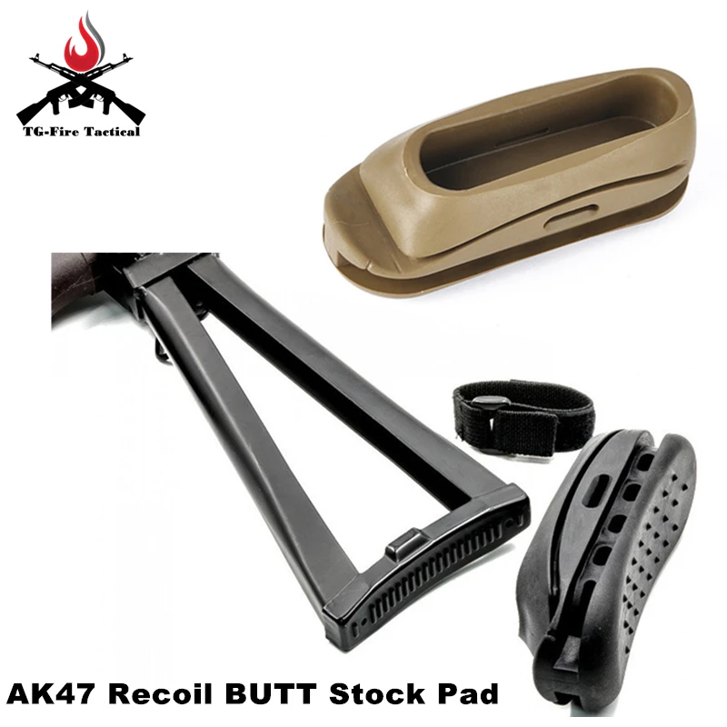 Тактический страйкбольный элемент противоударный резиновый AK Stock Pad AK47 Анальная