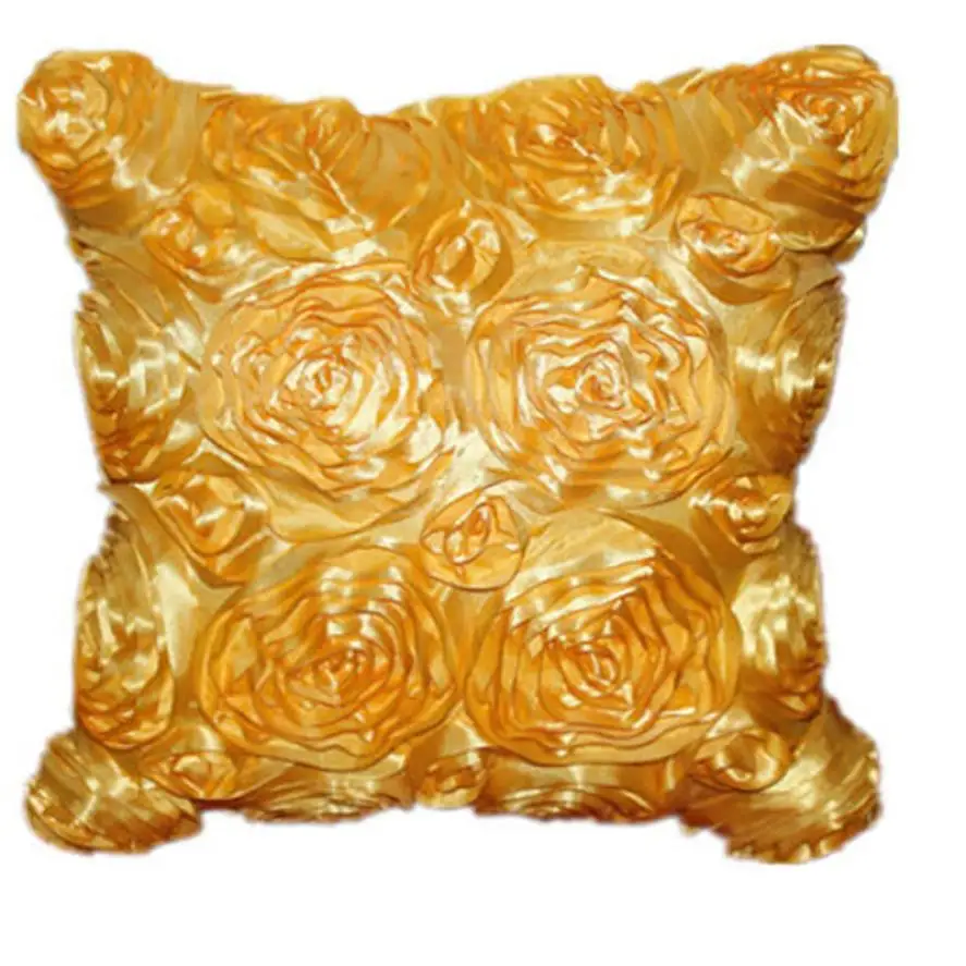 Модный цветочный декоративный атласный диван подушка t1226