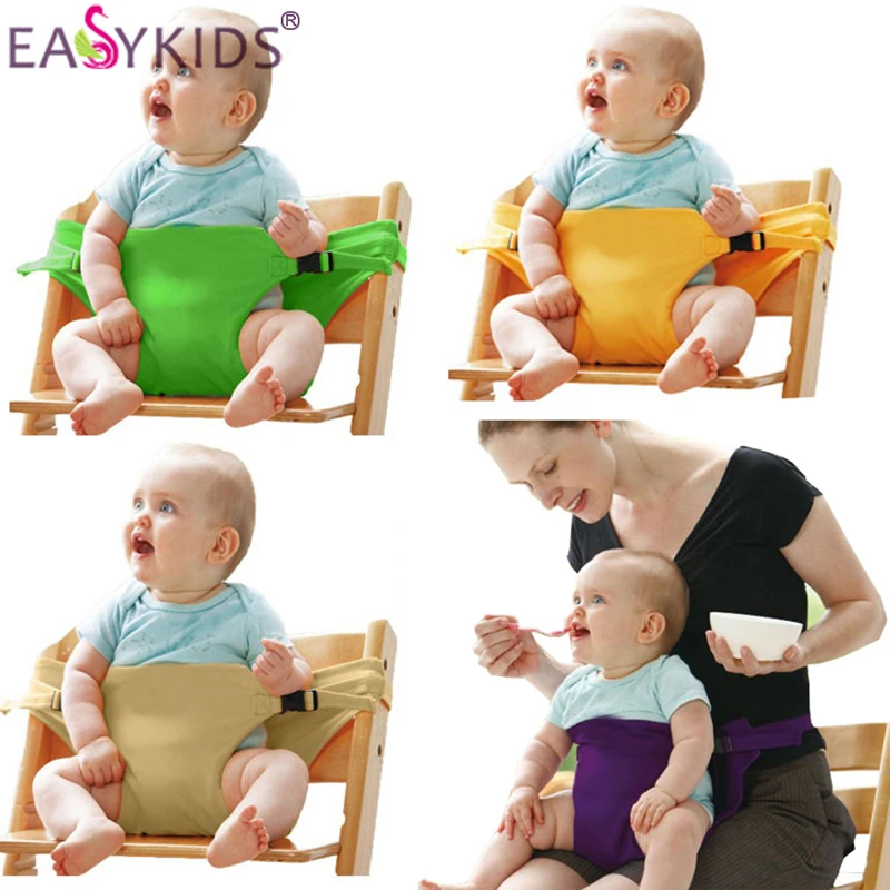 Portable Infant Chair Seat Dining Lunch Seat Safety Belt Stretch Wrap Feeding Chair Harness baby Booster Seat baby feeding Gift (2)