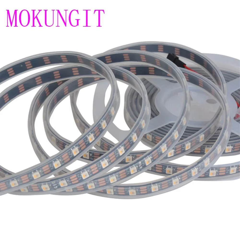 

5M SK6812 RGBW (similar ws2812b) 4 in 1 30/60/74/96 leds/pixels/m;individual addressable led strip IP30/IP65/IP67 DC5V