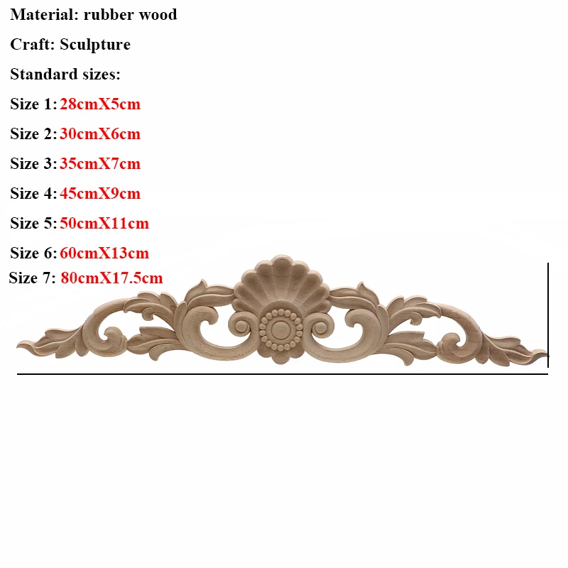 VZLX деревянные наклейки с резьбой угловая рама двери мебель резьба по дереву декоративные деревянные фигурки ремесло длинная аппликация украшения