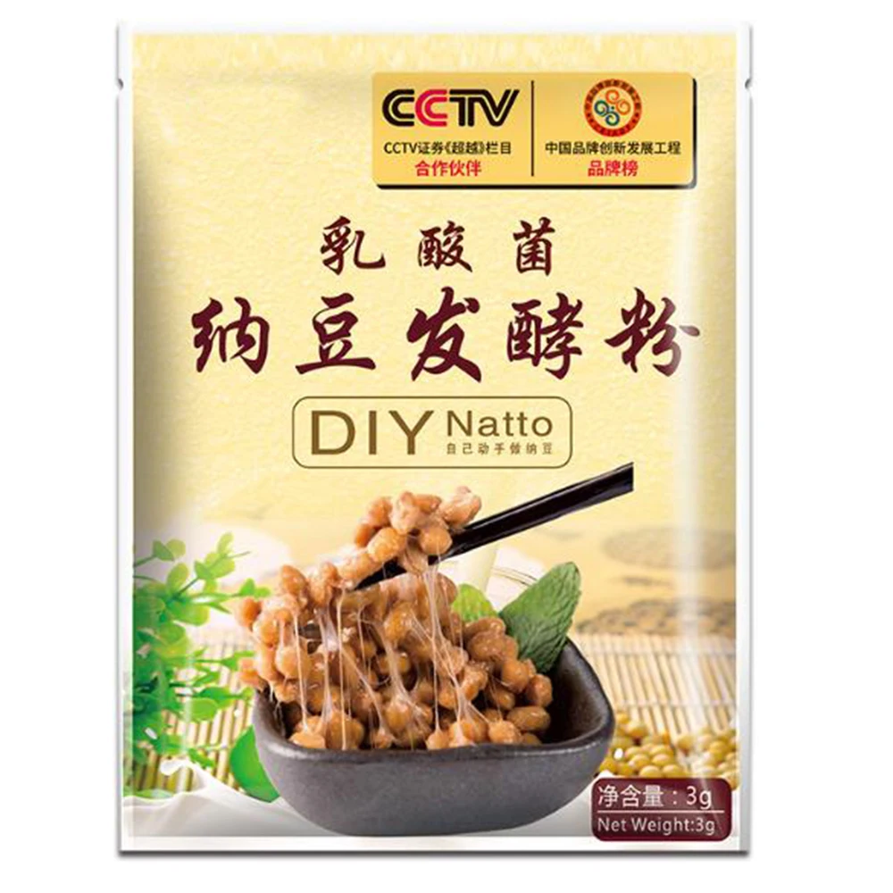 Bacillus subtilis natto bacillus Сделай Сам порошковый агент nattokinase штамм пакеты для пищевых