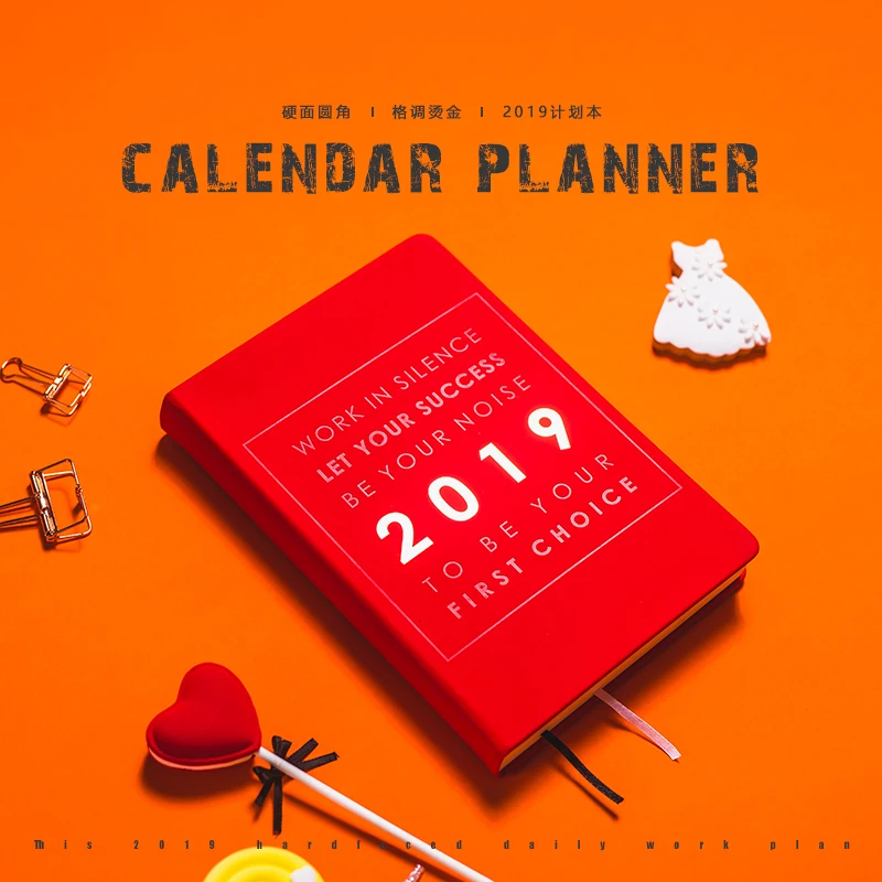 

LANCOME 2019 Schedule Notebook Custom Notebook Calendar Notebook Timeline Efficiency Manual Notebook 1PCS