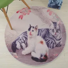 Круглые коврики компьютер поворотный стулья Ковры Гондола rugs прикроватные коврики круглые подушечки Нескользящие праздничный ковры