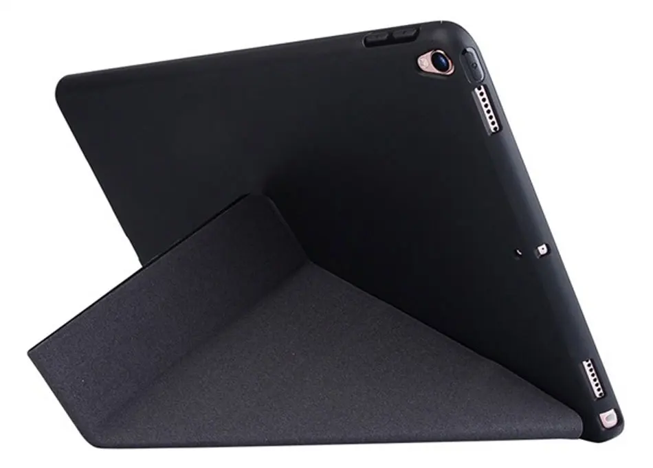 Soft Tablets Case For iPad 5 6 8 9.7'' TPU Smart Wake Sleep Multi-folded PU Leather Protective Cover For iPad 2018 Case 9.7 Inch-2