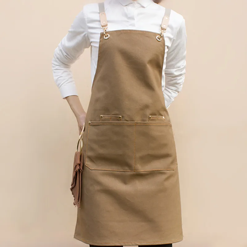 Canvas Apron Crossback Cotton Straps E15-17