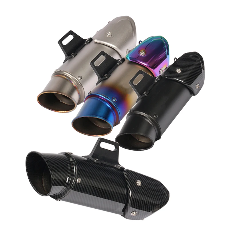 

Motorcycle GP Racing Exhaust Pipe Escape Modified Moto 51mm 60mm Muffler CNC For Honda Ninjia 250 R25 R6 ATV NVX155 DUKE390 KTM