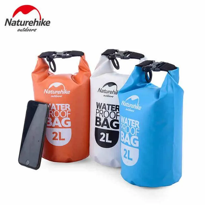 Naturehike Outdoor PVC Waterproof Dry Sack Storage Bag Rafting Sports Kayaking Canoeing Swimming Bag 2L 5L 15LTravel Kits
