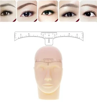 

50pcs Microblading Disposable Accurate Ruler Permanent Makeup Tebori Eyebrow Shaping Tools Tattoo Measurement Rulers Sticker