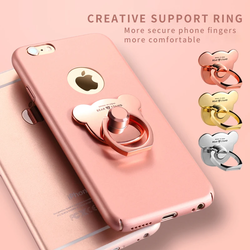 GUSGU 360 Degree Finger Ring Holder For iPhone X Universal Stand For iPhone 5 6s 8 Phone Holder for iPhone 7 Plus Samsung HUAWEI