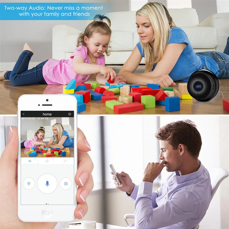 Wistino 960P Wireless IP Camera VR Mini WIFI Camera IR Night Vision Smart Home Security Camera Onvif Monitor Baby Monitor 2 (4)