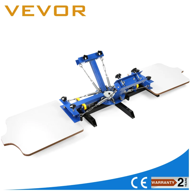 

4 color 2 station silk screen printing machine t-shirt printer press equipment