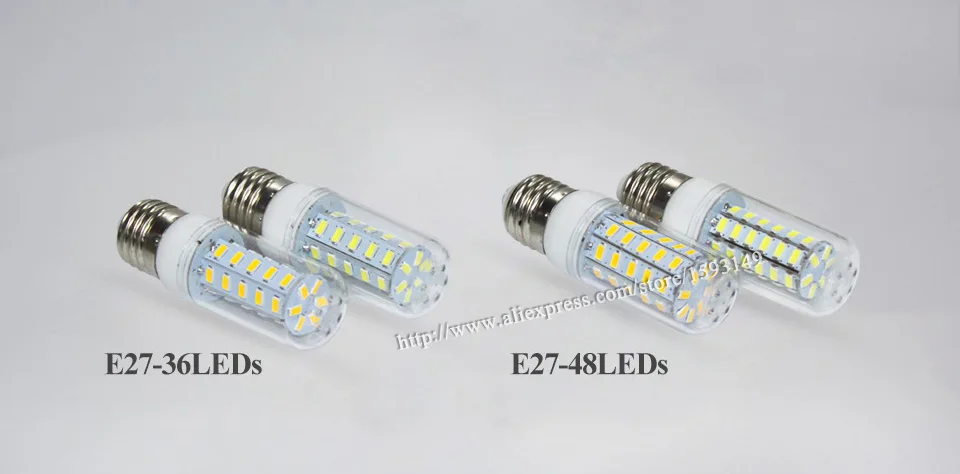 1 шт. E27 E14 светодиодный кукурузная Лампа 220v SMD5730 светодиодный светильник 24 светодиодный s 36 светодиодный s 48 Светодиодный s 56 светодиодный s 69 светодиодный s люстра-прожектор для дома ligthting