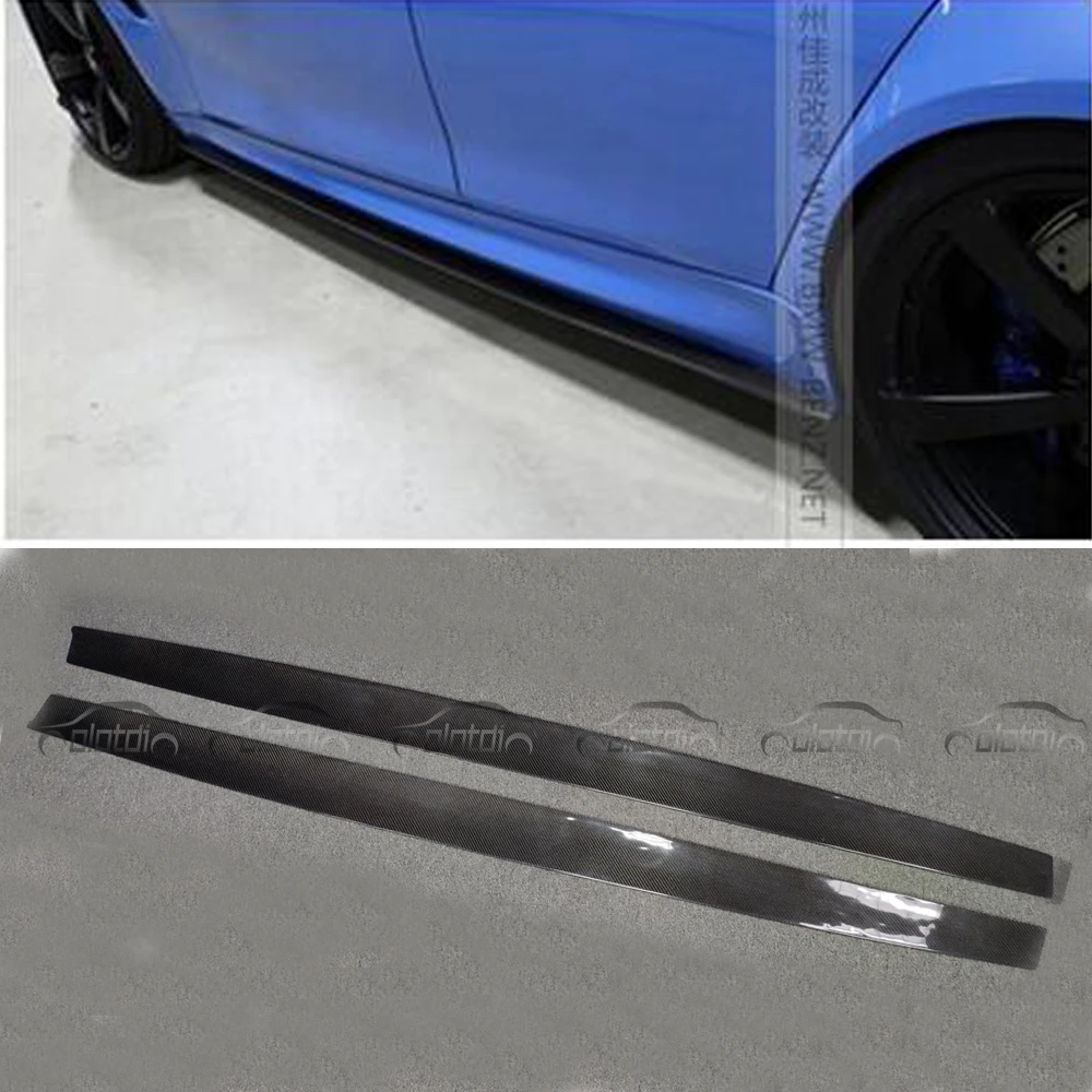 

OLOTDI Car Tuning P Style carbon fiber side skirts Extension Lips body kits for BMW F80 F82 F83 M3 M4 M-TECH M Sport