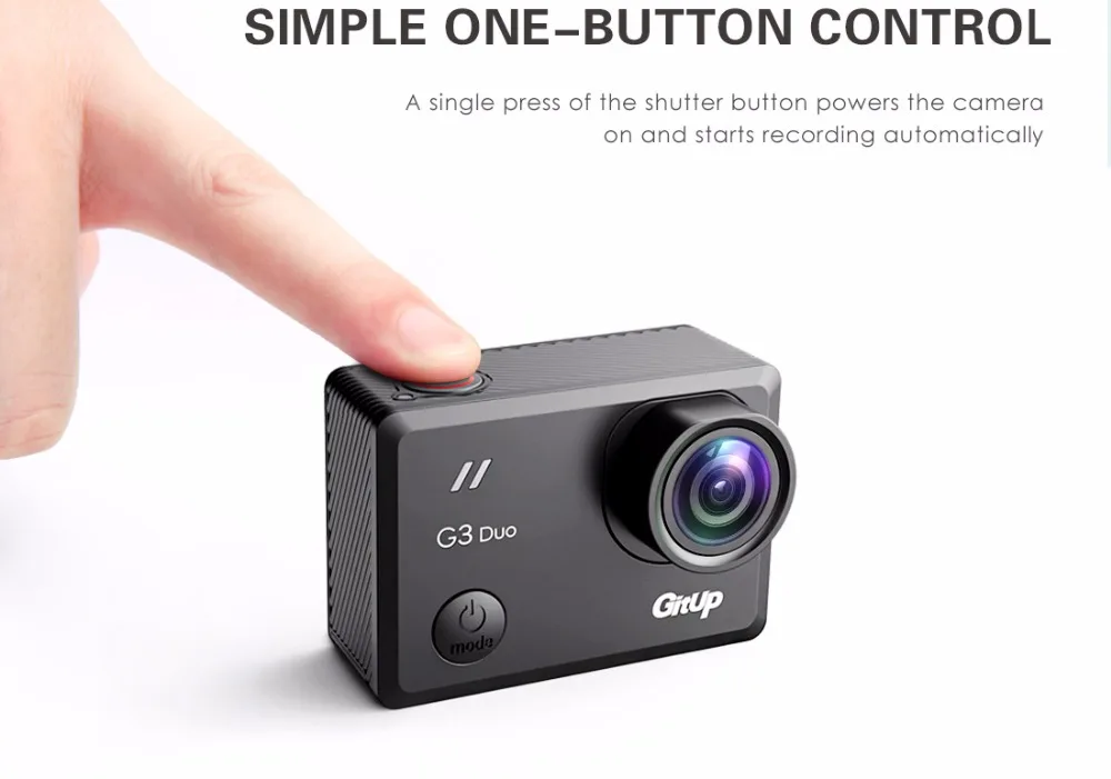 Новинка Gitup G3 Duo 2K 12MP 2160P спортивная экшн-Камера 2," сенсорный ЖК-экран Gyro 170 градусов портативная камера опционально gps Slave